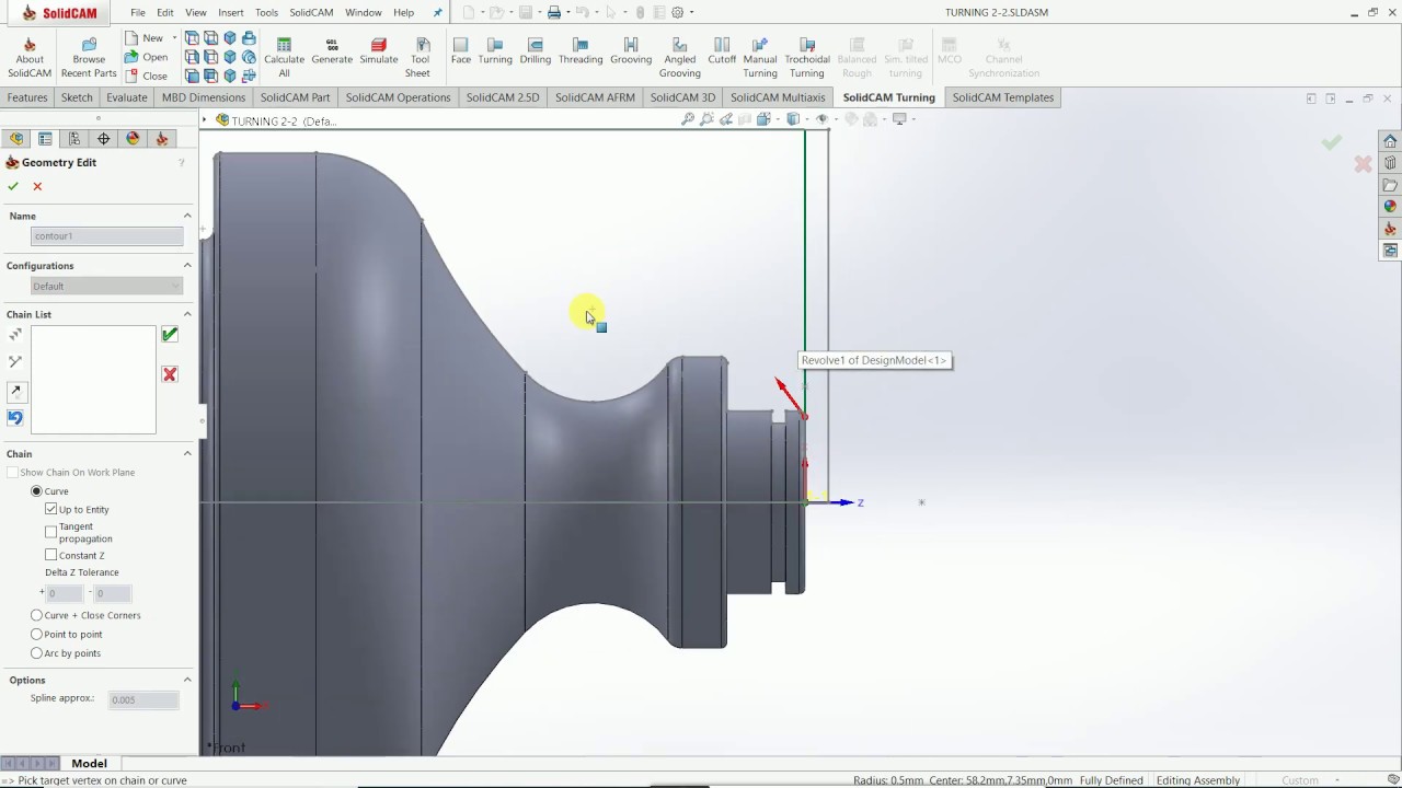 SolidCAM 2 Axis (Turning)
